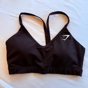 Gymshark Black Sports Bra Medium Support Racerback